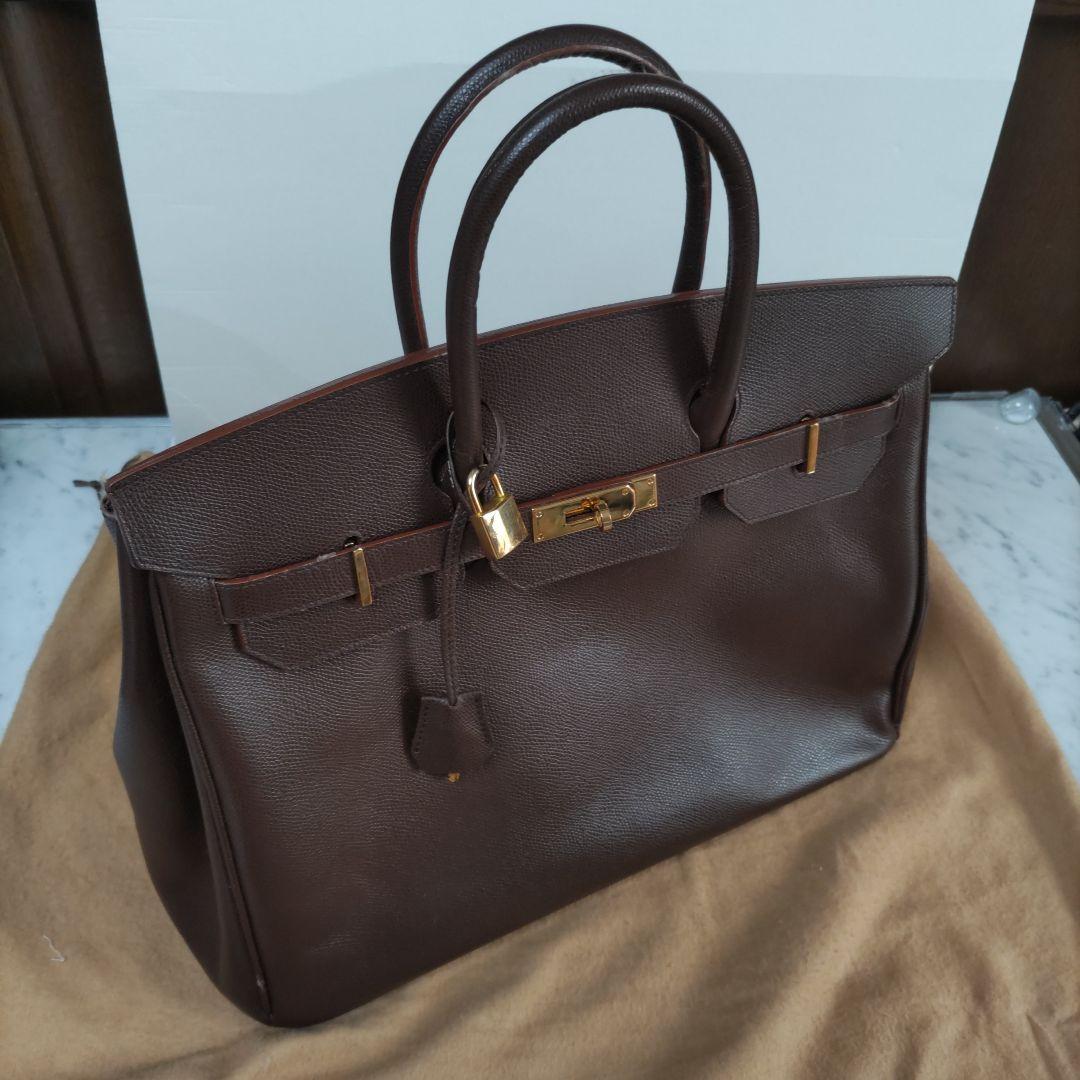 ブラウンレザー ハンドバッグ