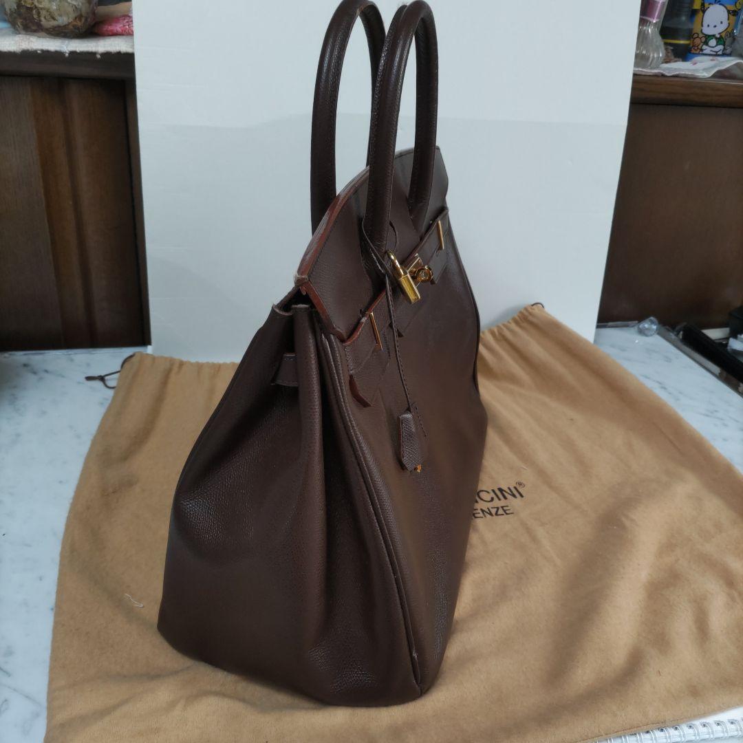 ブラウンレザー ハンドバッグ