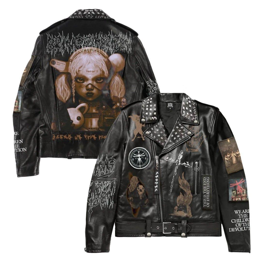 【大幅値下げ】bring me the horizon 海外 革ジャケット XL