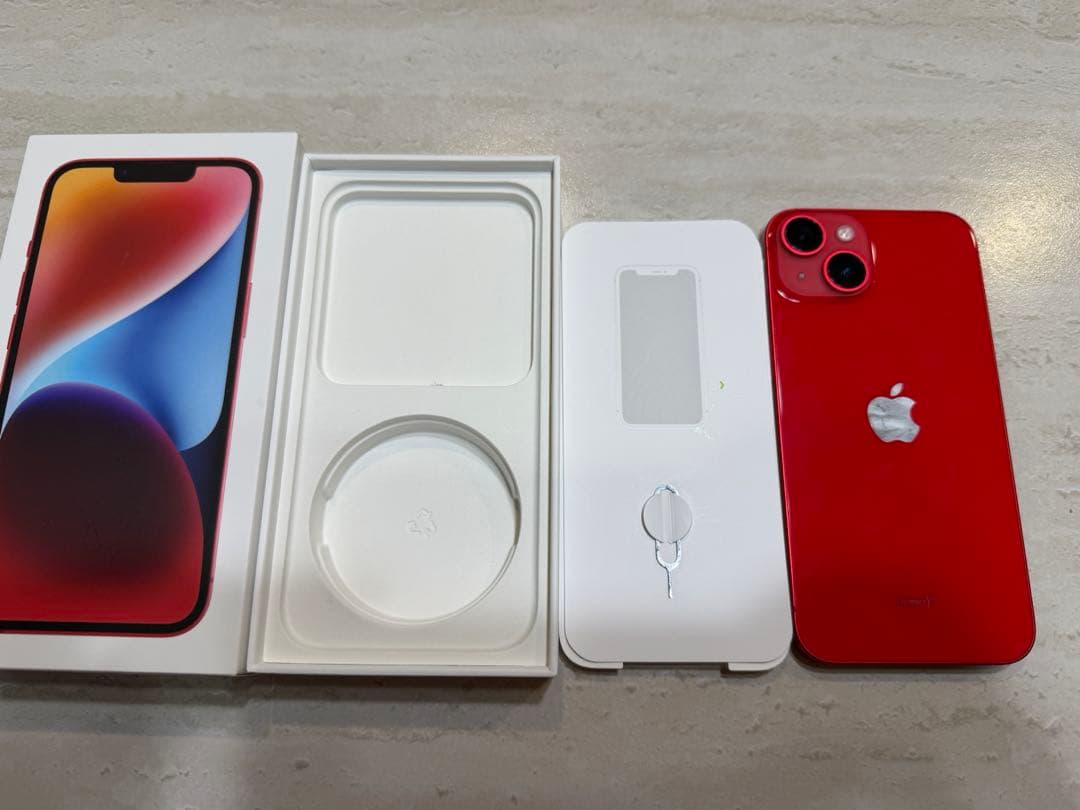 (美品、箱付き)iPhone 14 本体　128G SIMフリー