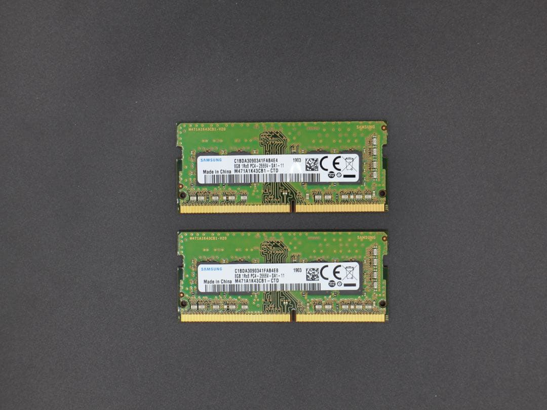 SAMSUNG DDR4 メモリ 16GB（8GB×2枚）PC4-2666V