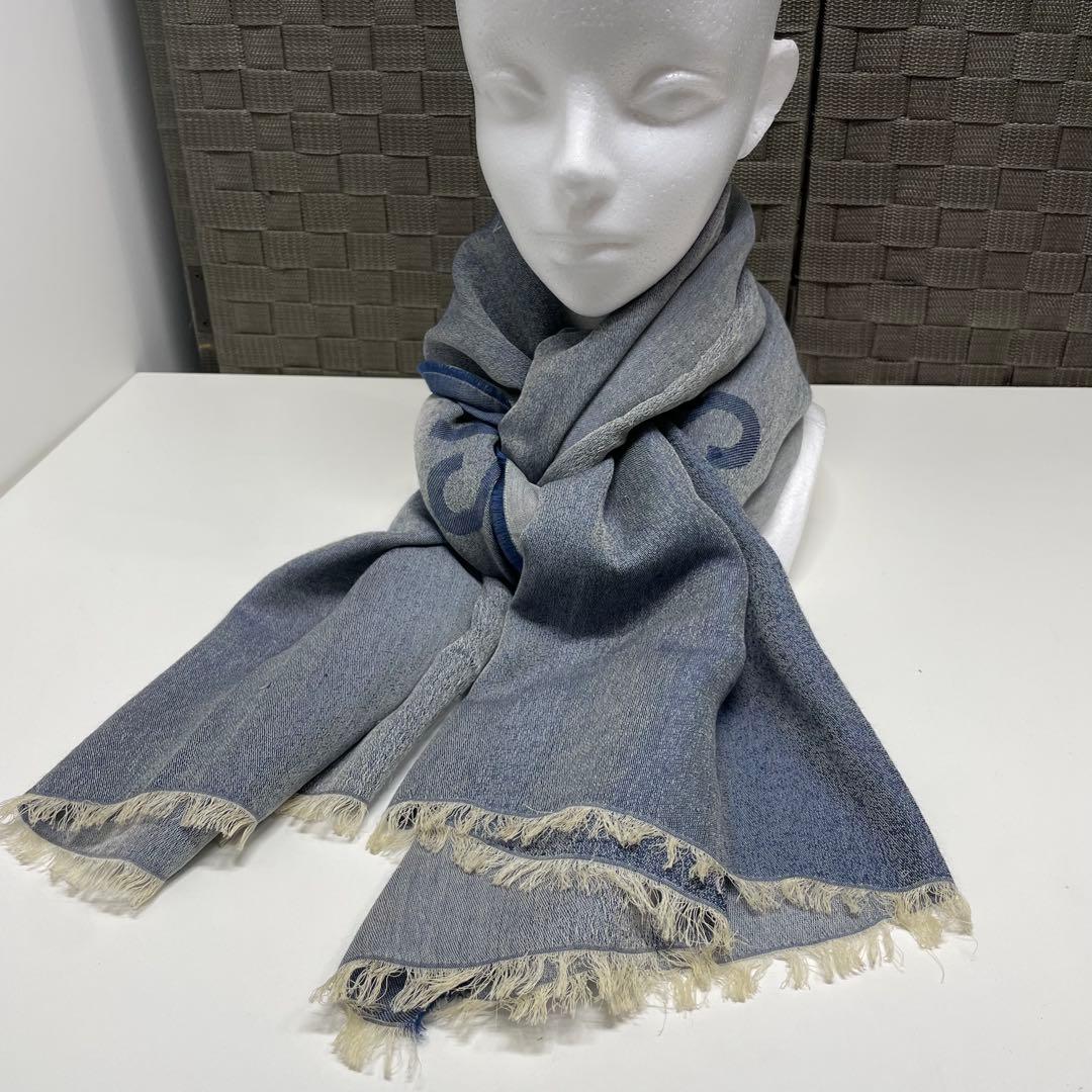 ✫*✫様 LOUIS VUITTON ブルー系　グラデーション マフラー