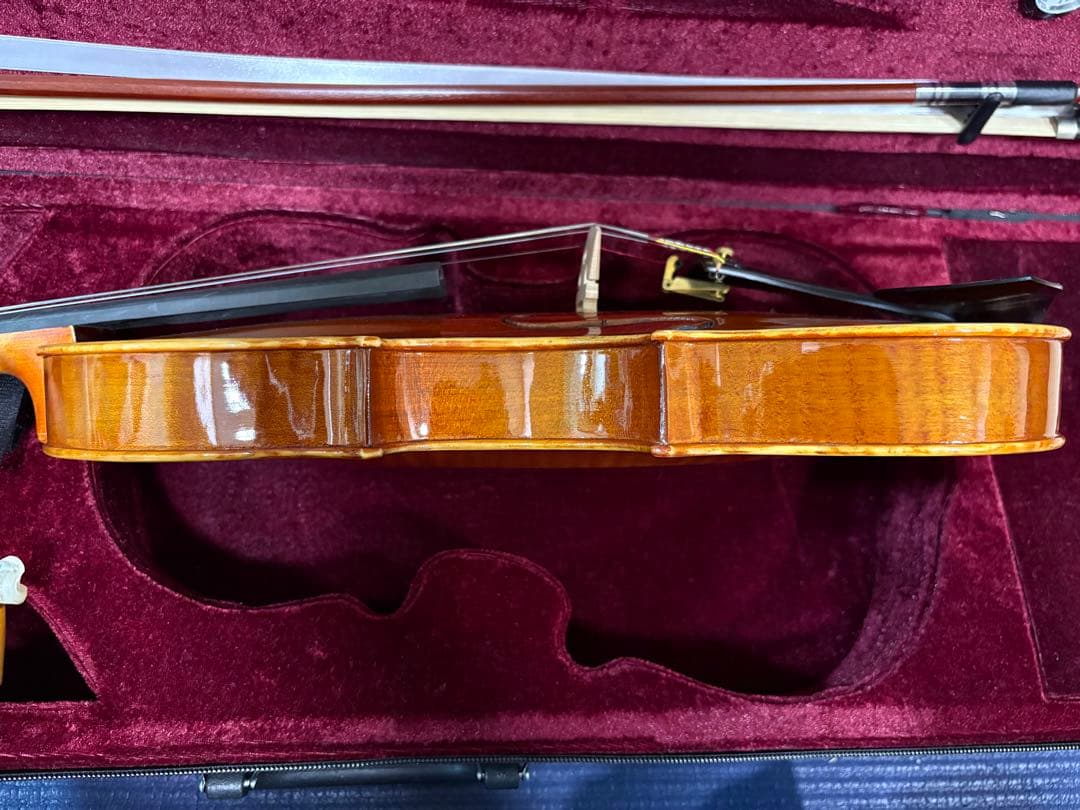 バイオリン ノーラベル 4/4サイズ 虎杢 一枚板
