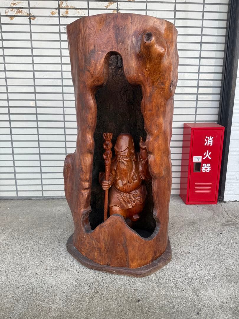 木製彫刻 神様像 大きめ
