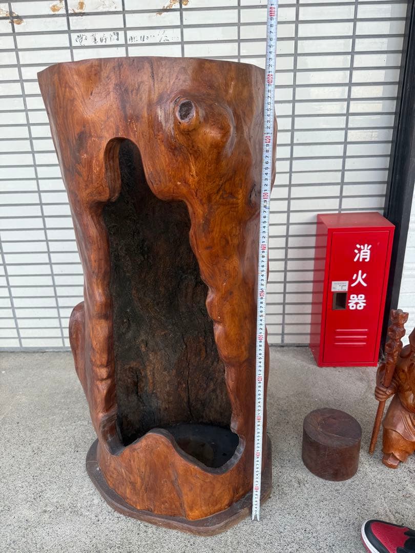 木製彫刻 神様像 大きめ