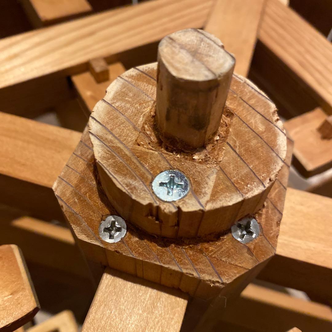 ⭐︎みやびを様⭐︎水車　木製　水車径46㎝　庭　置物　和風　庭園