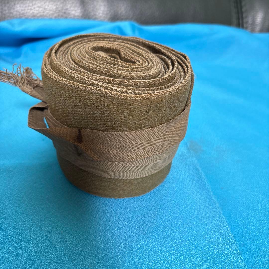 旧日本軍　日本陸軍　水筒、飯ごう、バック、皮脚絆、ゲートルセット