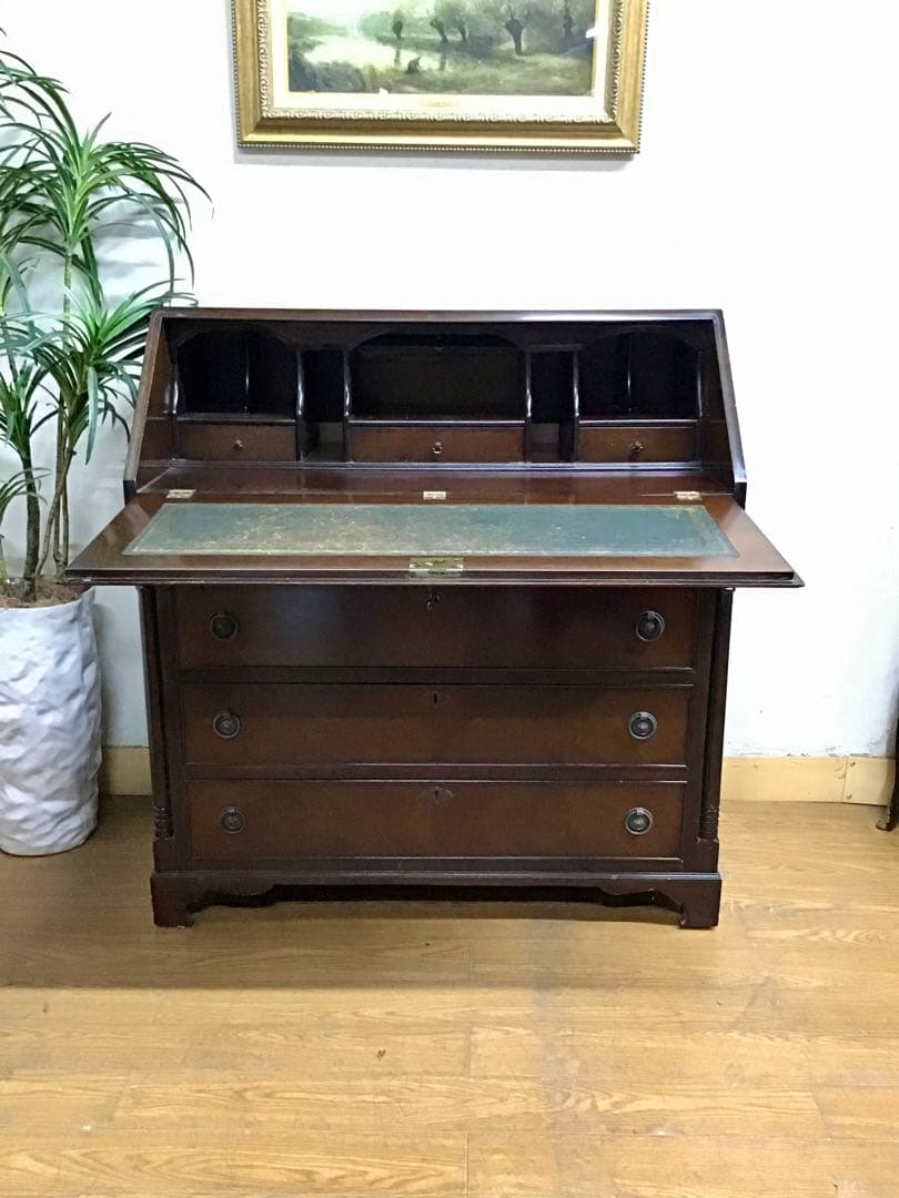 管382☆イギリス☆アンティーク☆Rosjohnロスジョン☆ライティングビューロ