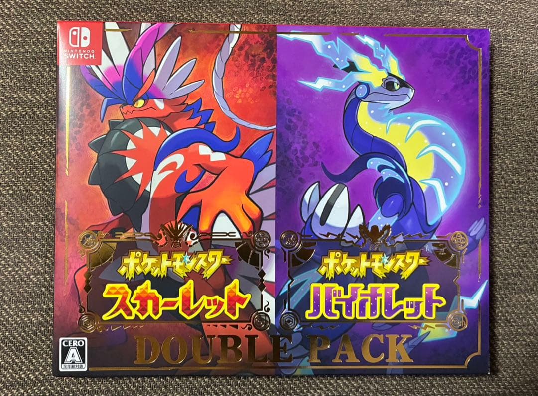 ポケモン スカーレット　バイオレット ダブルパック　美品