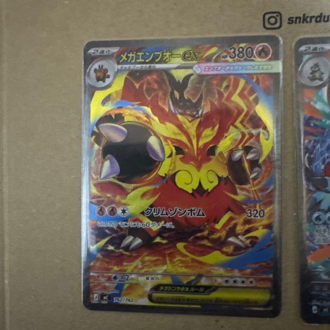 メガエンブオーEX・オーダイルEX・メガニウムEX 3枚セット