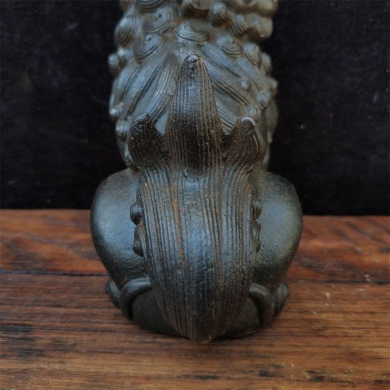 鉄器 獅子 一対瑞獣 応接間 書斎茶舎 鎮宅 辟邪 開運風水 招財 置物 工芸品