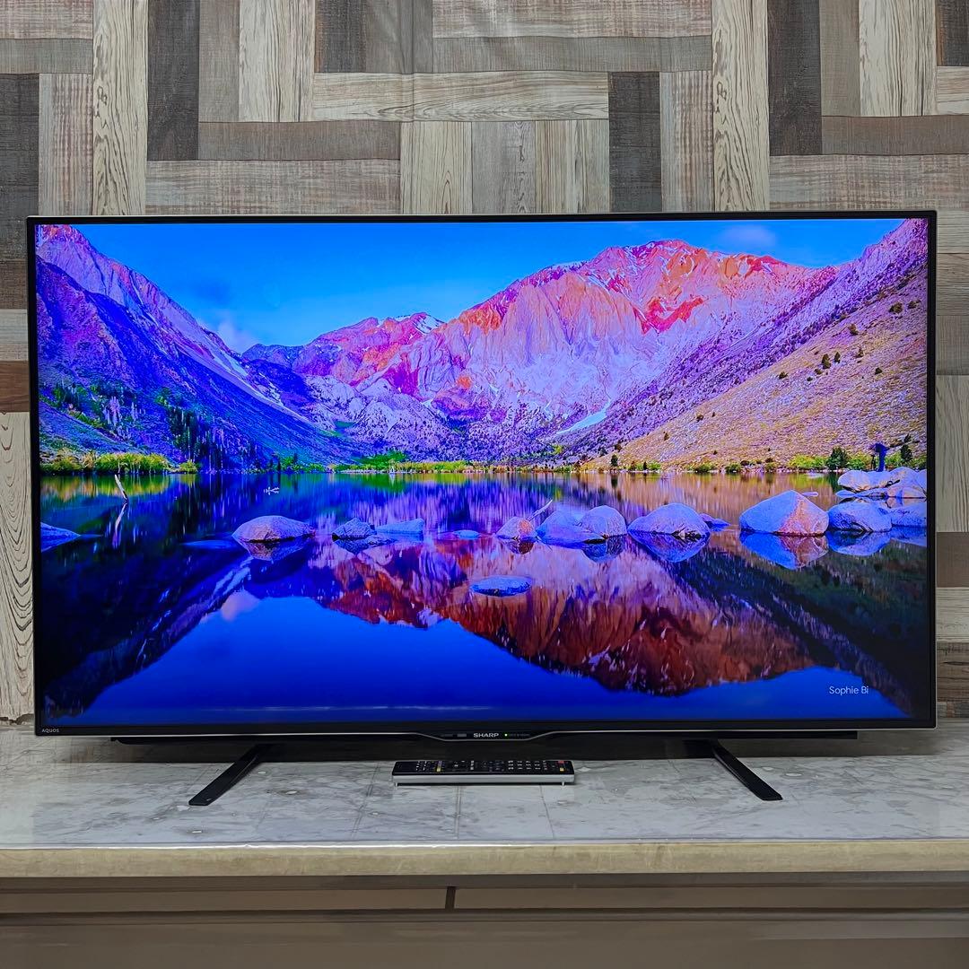 即日受渡❣️全国送料込シャープ50型4K液晶テレビ3チューナーユーチューブ視聴可