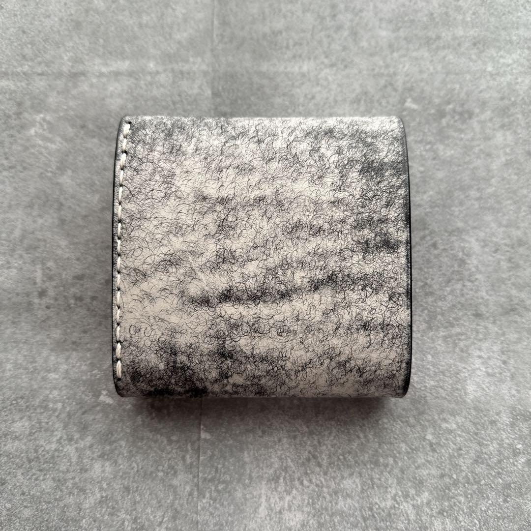 【3つ折りトラッカーウォレット】本革ハーフウォレット　マルゴーフォグ ネロ　黒