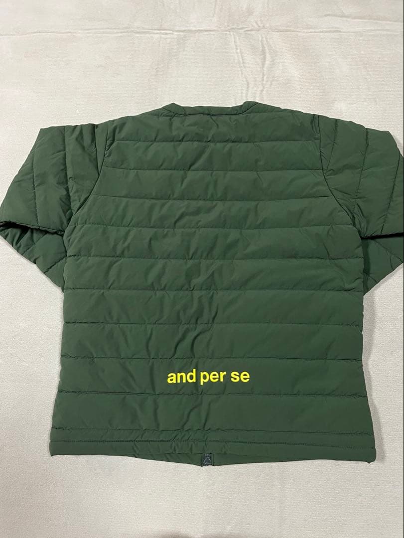 アンパスィエアロカプセル中綿フルジップブルゾン M カーキ