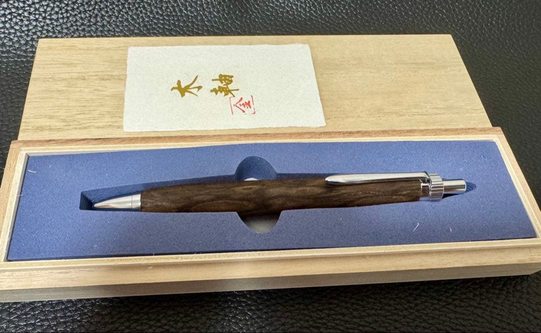 k*r様 金木犀さん 黒柿孔雀杢 新品 ボールペン