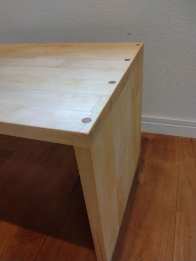 木製　ハンドメイド　オーダー　コの字　キヌカ　ラック　シェルフ　サイドテーブル