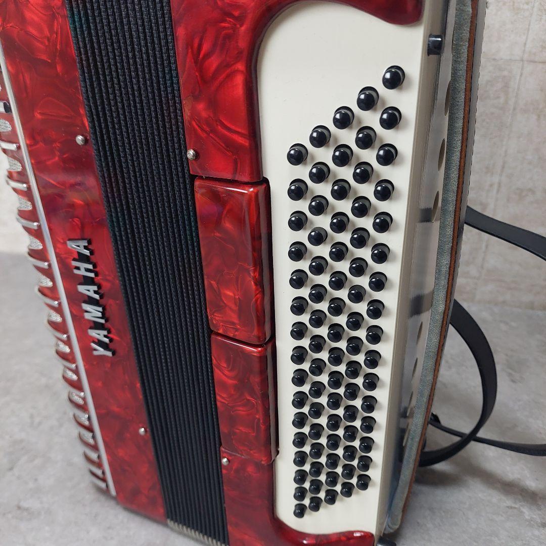 YAMAHA アコーディオン YA-80 レッド ソフトケース付き 80ベース