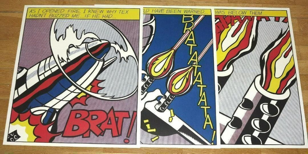 現品限り　As I Opened Fire ロイ リキテンスタイン リトグラフ