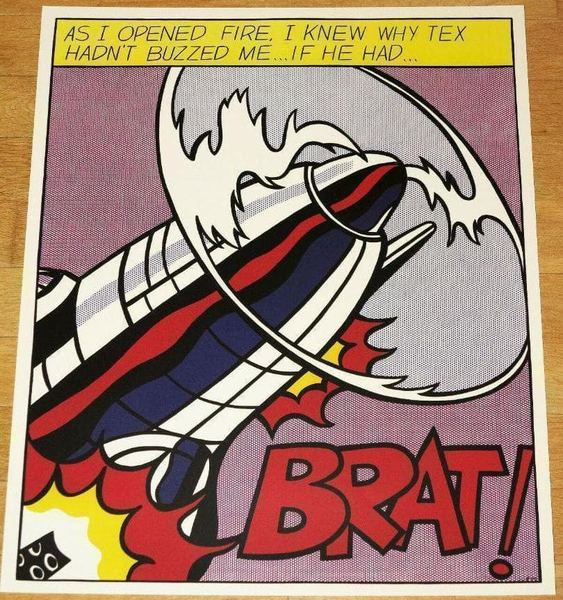 現品限り　As I Opened Fire ロイ リキテンスタイン リトグラフ