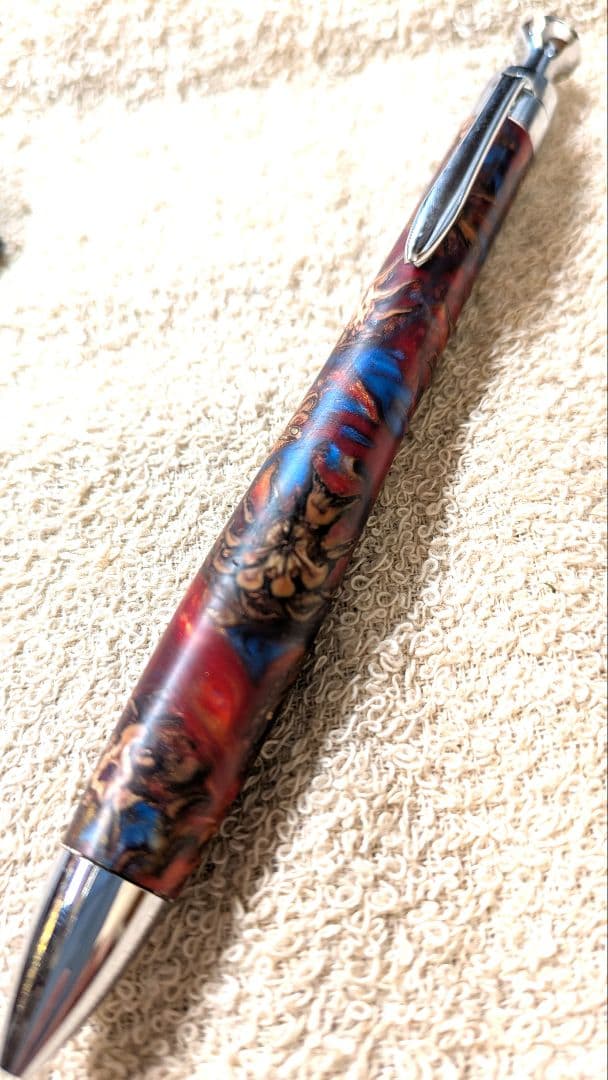 こぶた工房　パインウッド レジン ボールペン　カンダミサコペンシース付