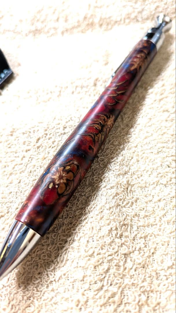 こぶた工房　パインウッド レジン ボールペン　カンダミサコペンシース付