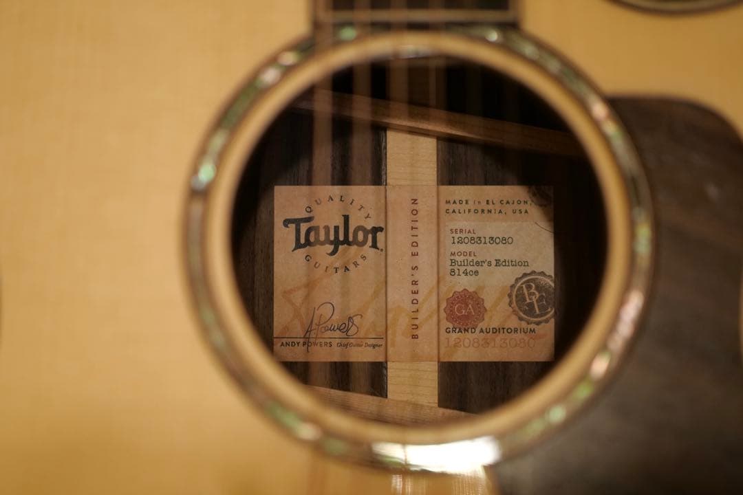 【早い者勝ち】　Taylor Builder’s Edition 814ce