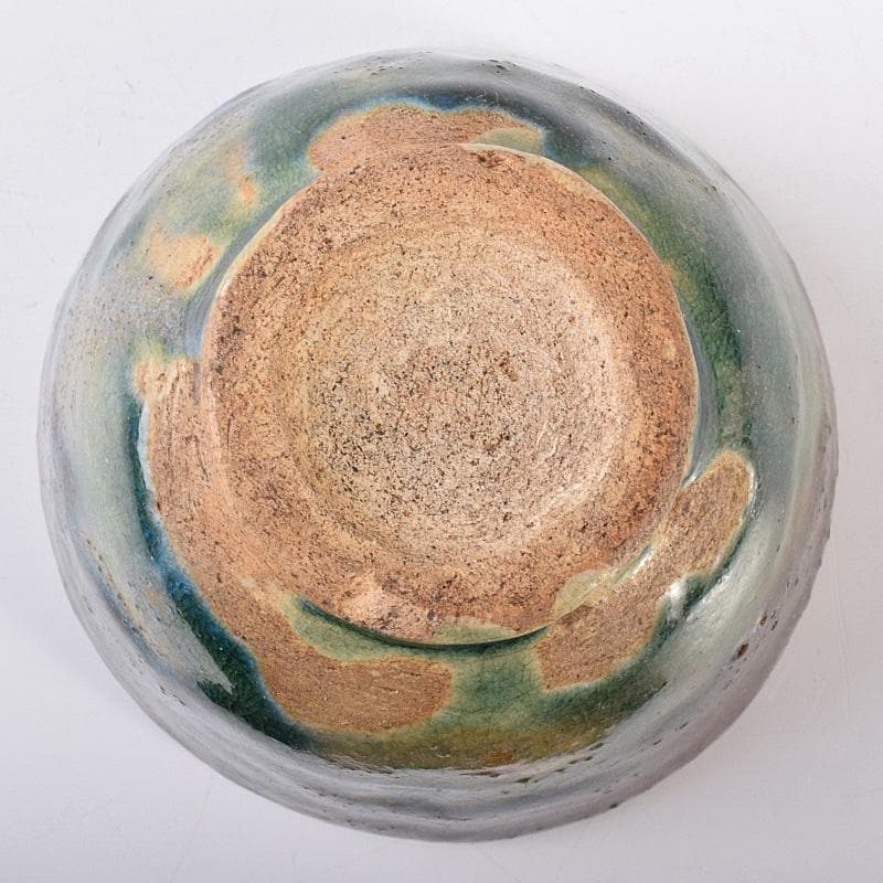 瀬戸焼　古瀬戸　窯変　海鼠釉　ぐい呑　酒盃　書付時代箱　V　R7768