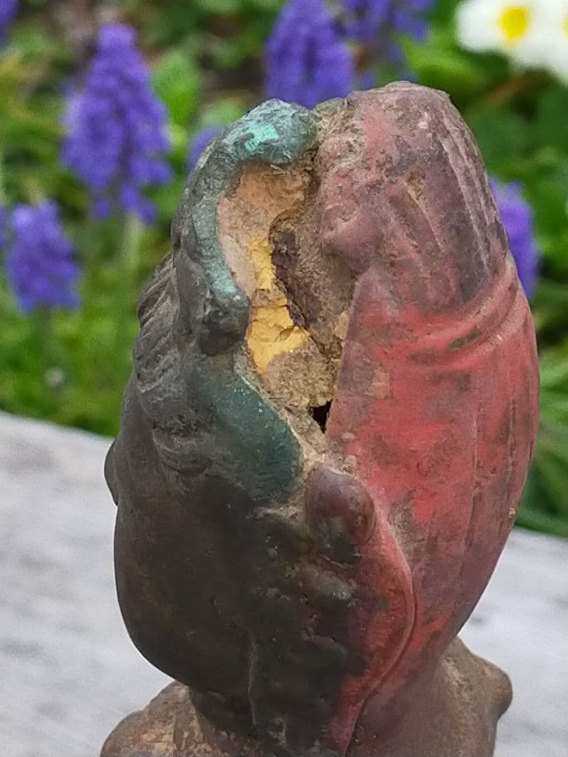 ♥大変に古い　観音像　観音様　仏像　金属製　骨董品