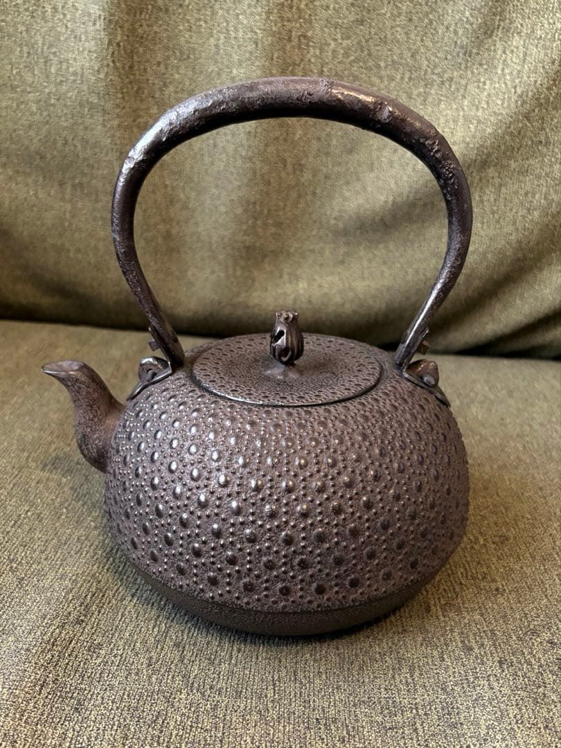 薫山　南部鉄瓶　2.1ℓ 亀甲　南部鉄器　盛岡