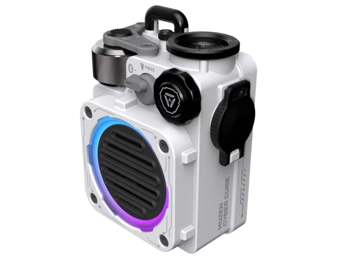 MUZEN CYBERCUBE ブルートゥーススピーカー ミューゼン ホワイト