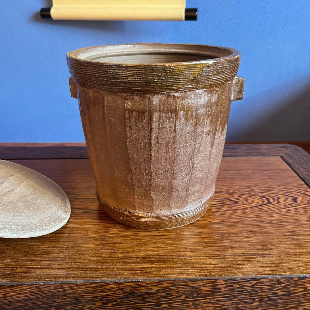 1125. 19代雲林院寶山造 水指　茶道具