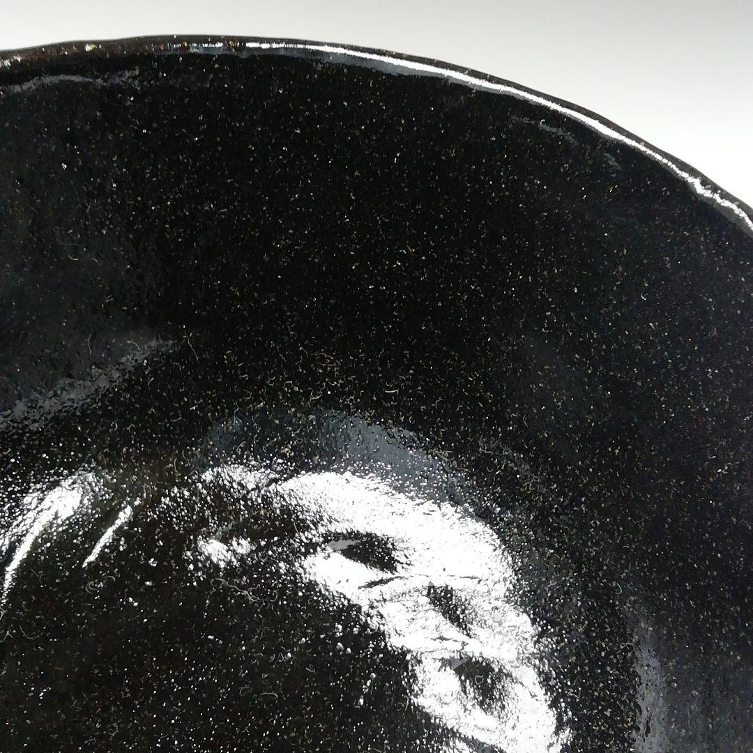 Ｔ３８４　茶碗　『長次郎写　大黒』『佐々木昭楽 造』　共箱　抹茶碗　茶道具