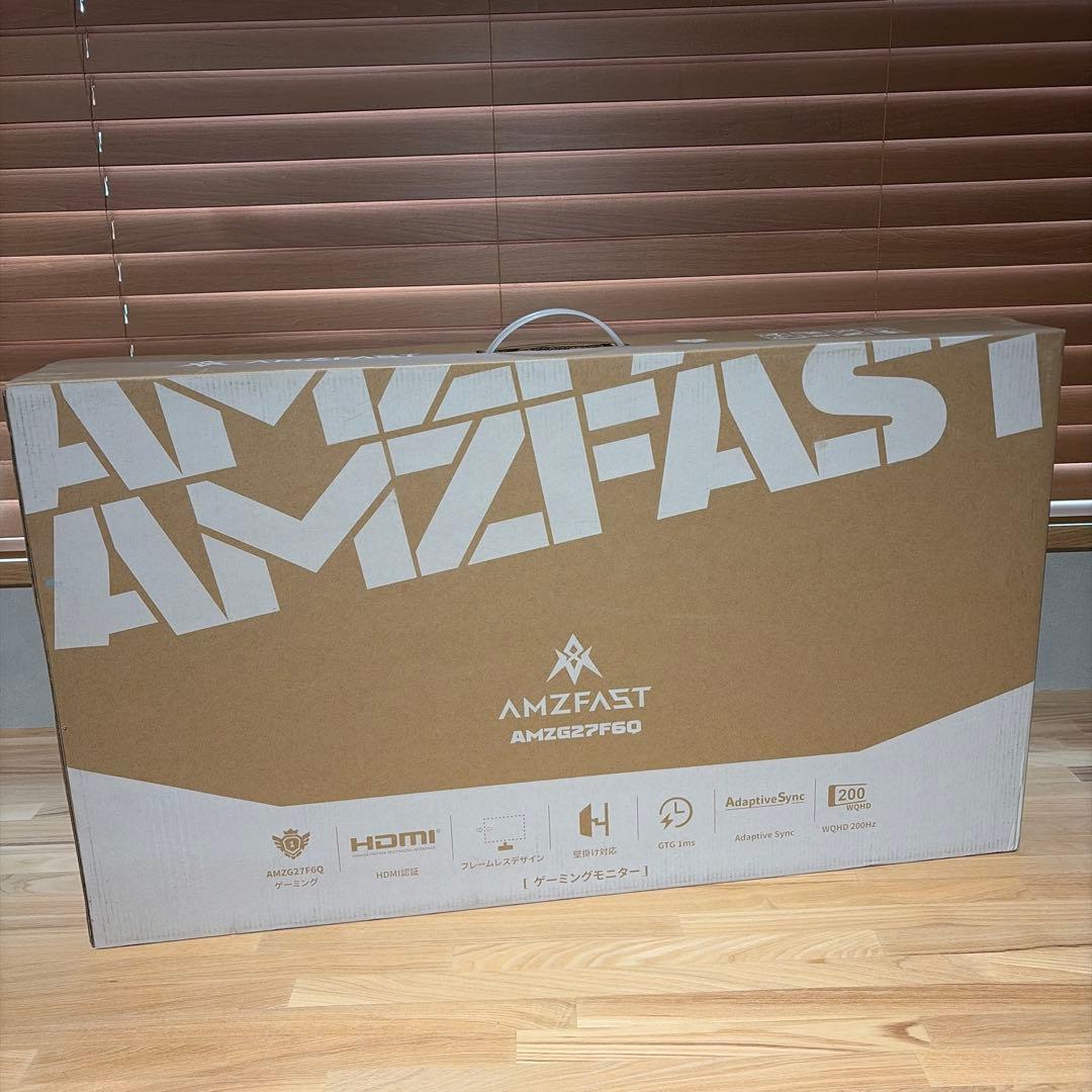 Amzfast 27ゲーミングモニター WQHD IPS 200Hz 1ms