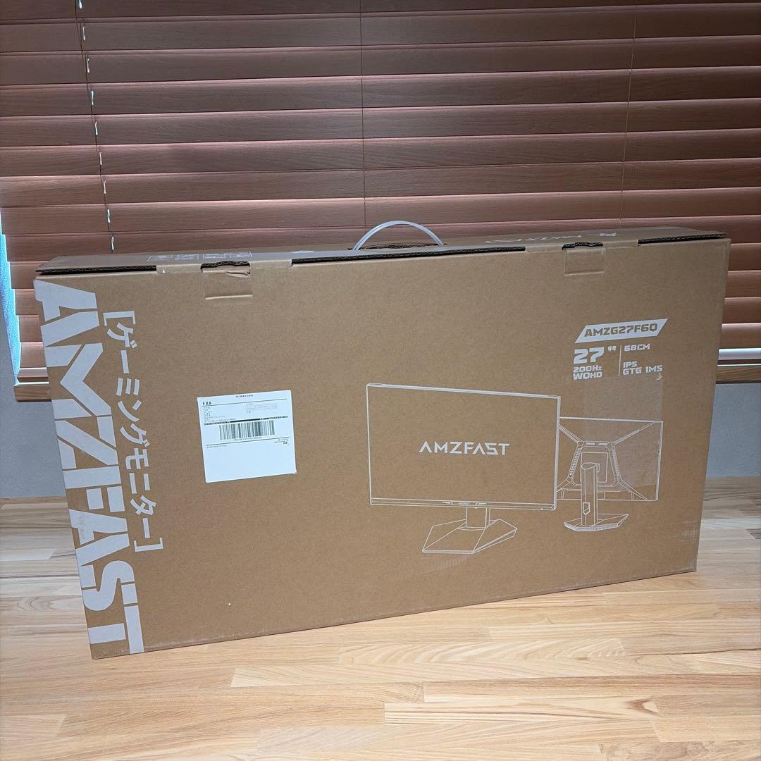 Amzfast 27ゲーミングモニター WQHD IPS 200Hz 1ms
