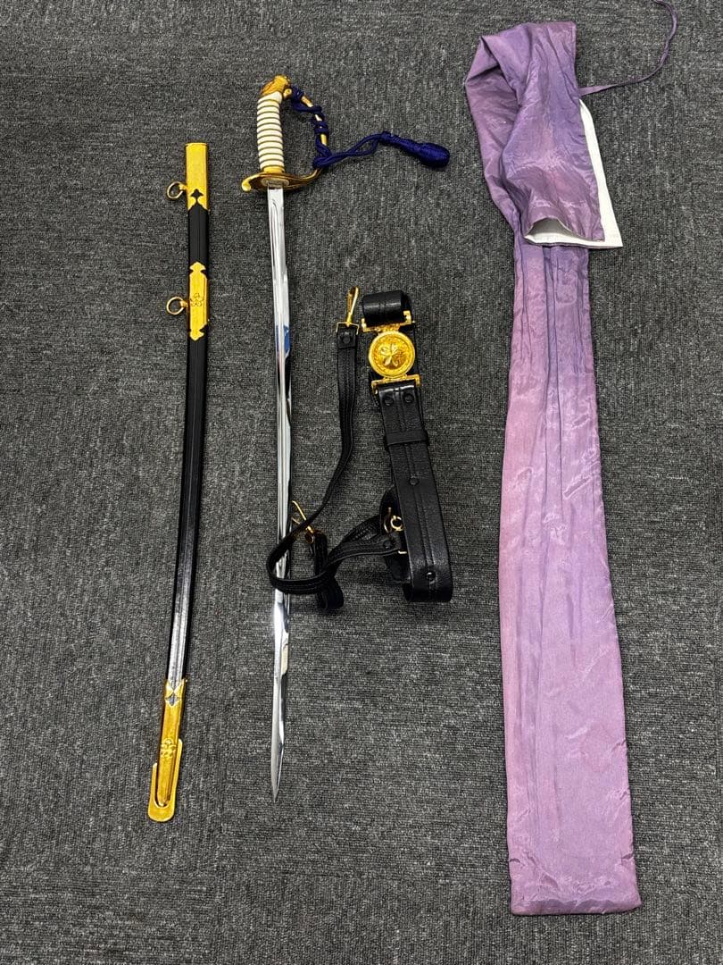 も*ん様 旧日本軍 帝国海軍 軍刀 指揮刀 模造刀 模造刀身 サーベル 刀帯