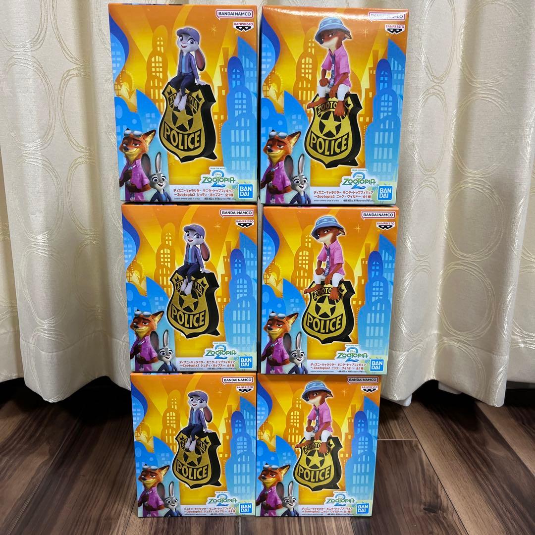 s*o様 ディズニー ズートピア2 モニタートップフィギュア ニック ジュディ