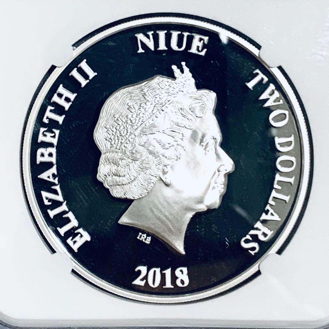 ◆PR70UC ER◆2018 ミッキー ニウエ NGC 銀貨 戌年 1oz