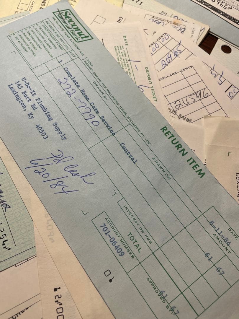 専用ページです 海外　ヴィンテージ　銀行小切手　詰め合わせ　約30点✖️3