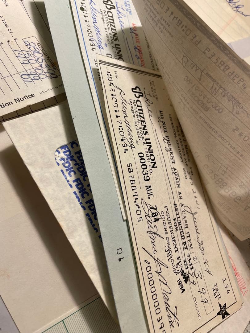 専用ページです 海外　ヴィンテージ　銀行小切手　詰め合わせ　約30点✖️3