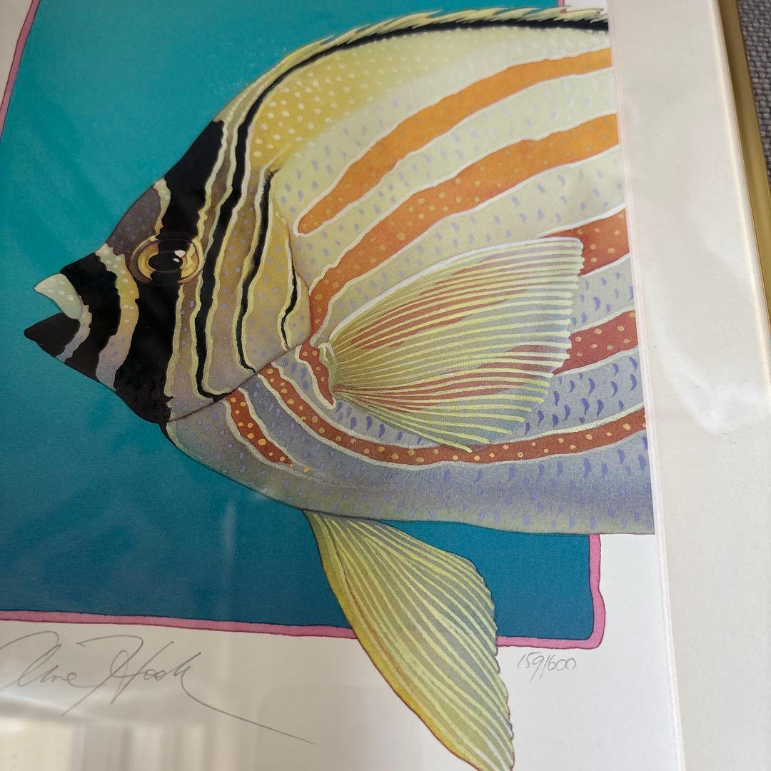 美品☆ジョアン・フックシルクスクリーン直筆サイン入り絵画