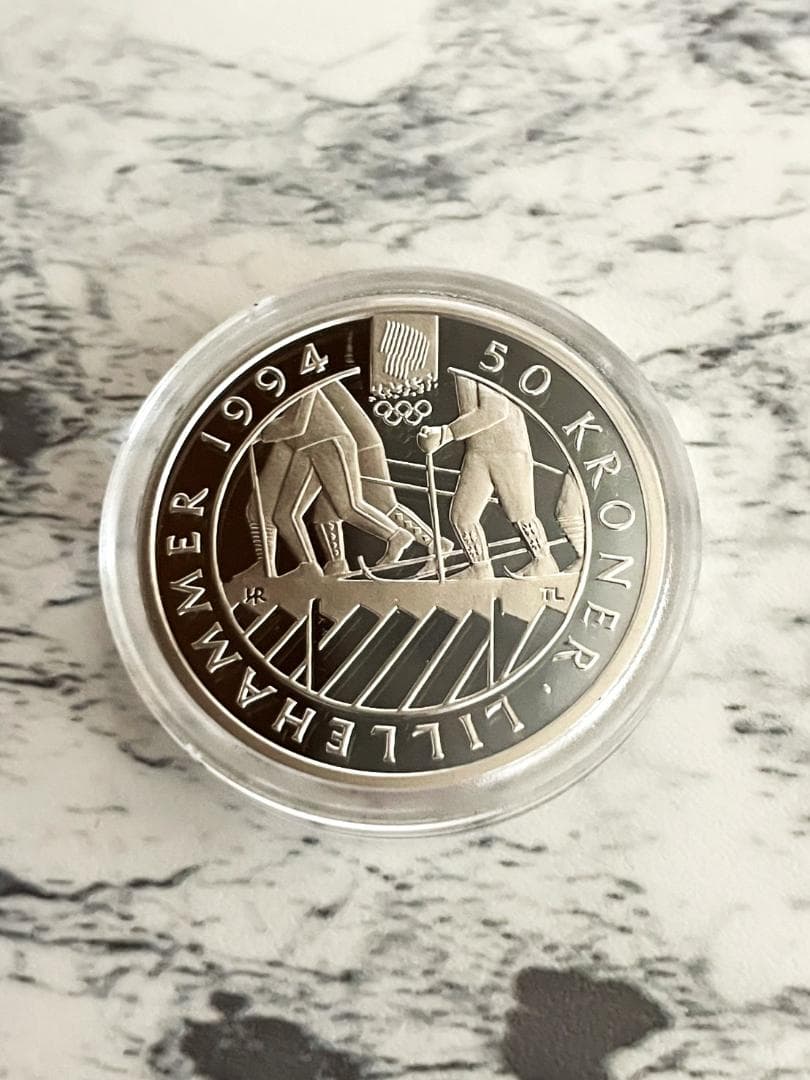 【未開封】1994年リレハンメル冬季オリンピック 記念銀貨4枚セット No.5