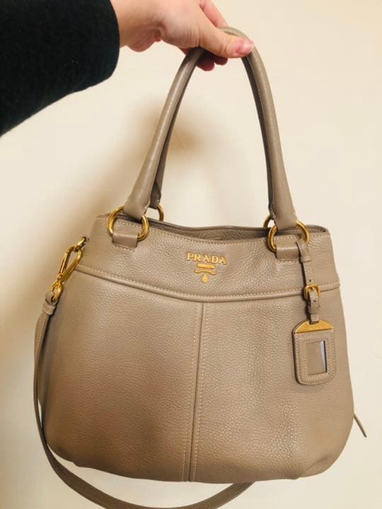 プラダ BN1777 ロゴ 2way トートバッグ カーフ