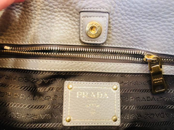 プラダ BN1777 ロゴ 2way トートバッグ カーフ