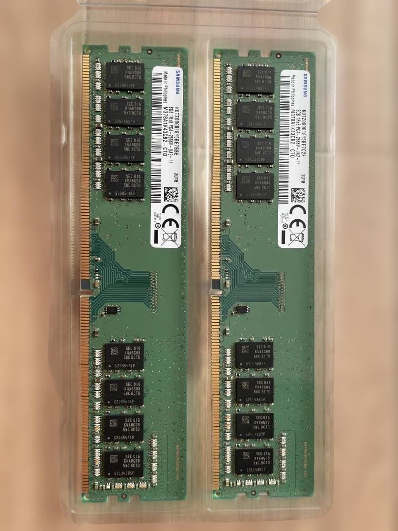 SAMSUNG 8GB 2枚 16GB DDR4