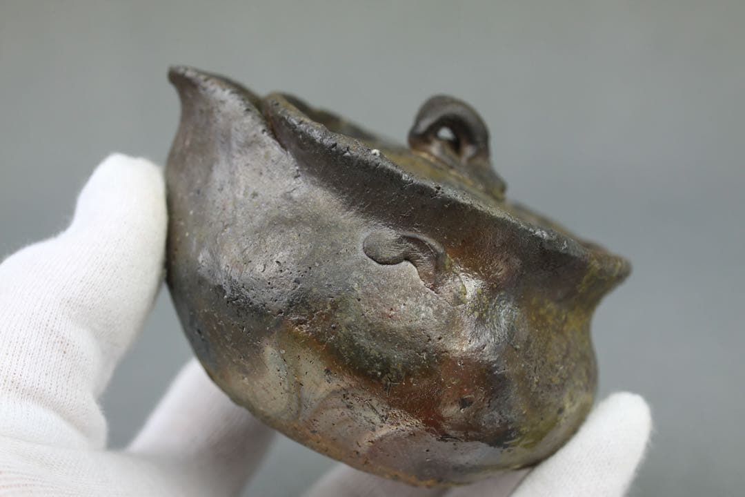 備前焼 森宝山作 宝山 手造宝瓶 急須 茶器揃い