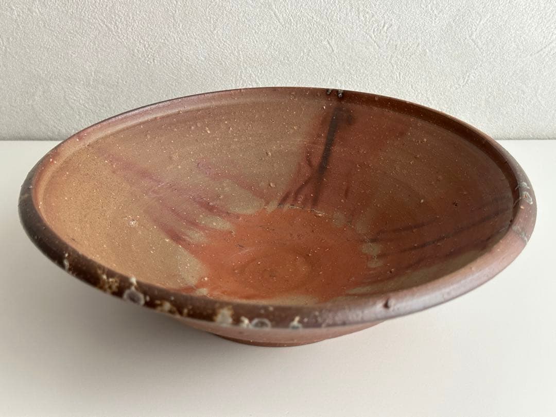 伊勢崎満 備前 皿 八寸皿 共箱