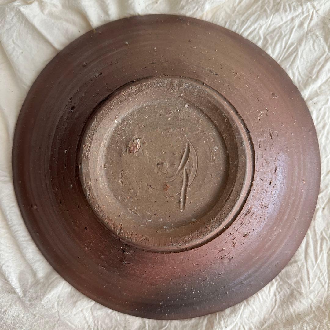 伊勢崎満 備前 皿 八寸皿 共箱