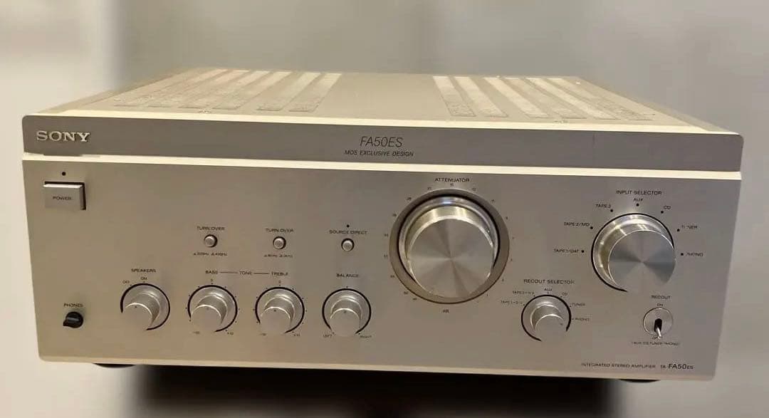 【USED】値下げ SONY FA50ES MOS アンプ　取説付 箱付き