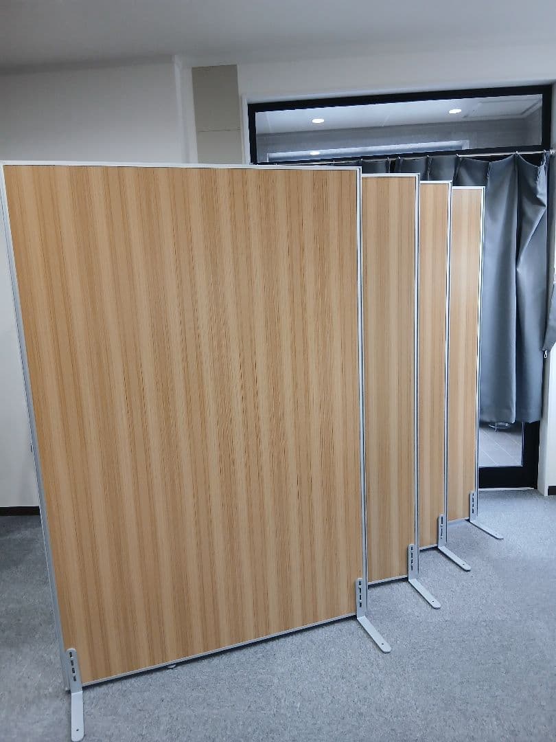 パーテーション 木目調 4枚セット 縦180cm×横幅120cm