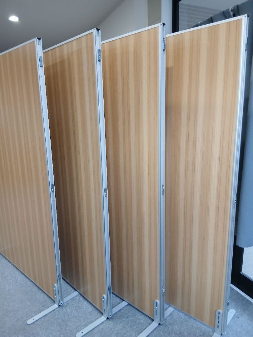 パーテーション 木目調 4枚セット 縦180cm×横幅120cm